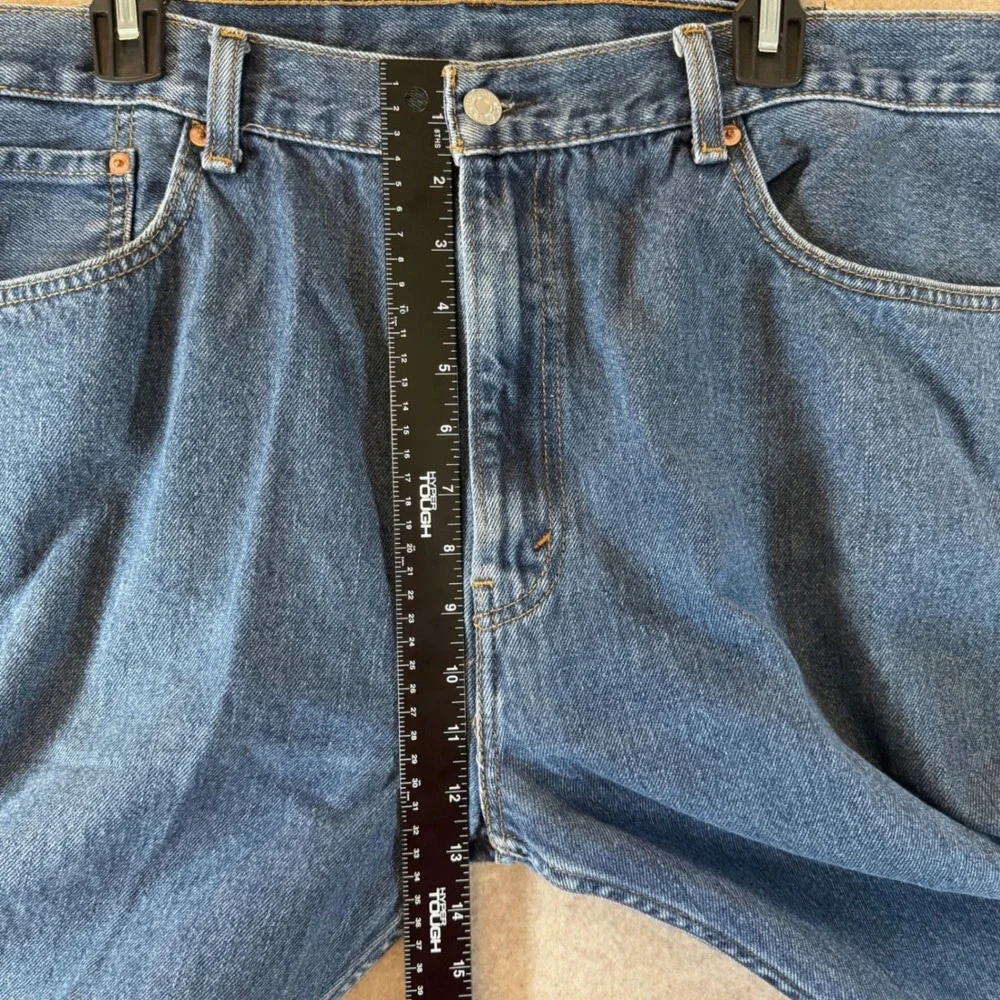 Levi's 505 Straight Fit Jeans 40x32 Blue Denim Classic Workwear Medium Wash